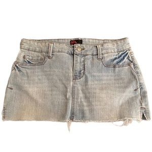 Forever21 Denim Super Mini Skirt Light Wash Sz M